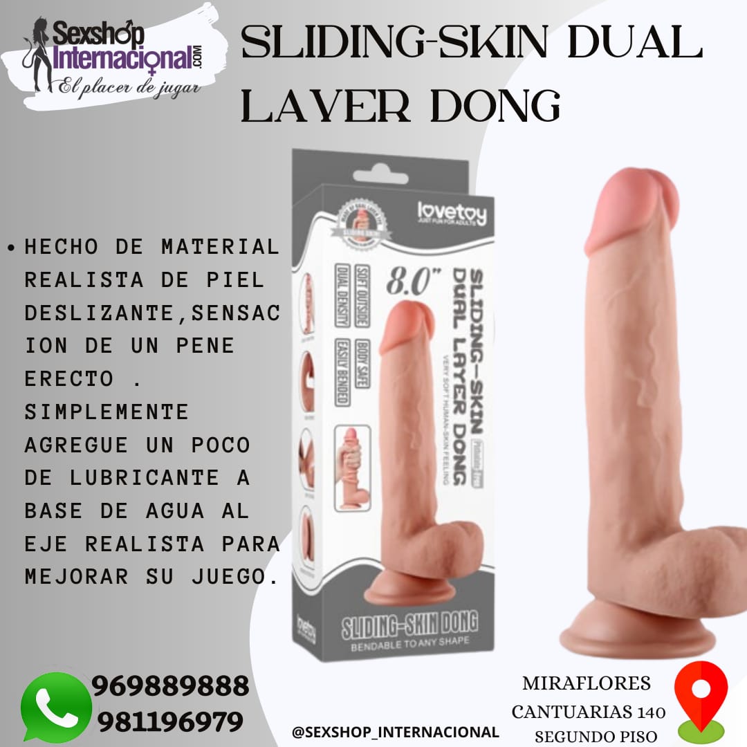 DILDO REALISTICO Y SUAVE-Y FLEXIBLE-LOVETOY-SEXSHOP MIRAFLORES 